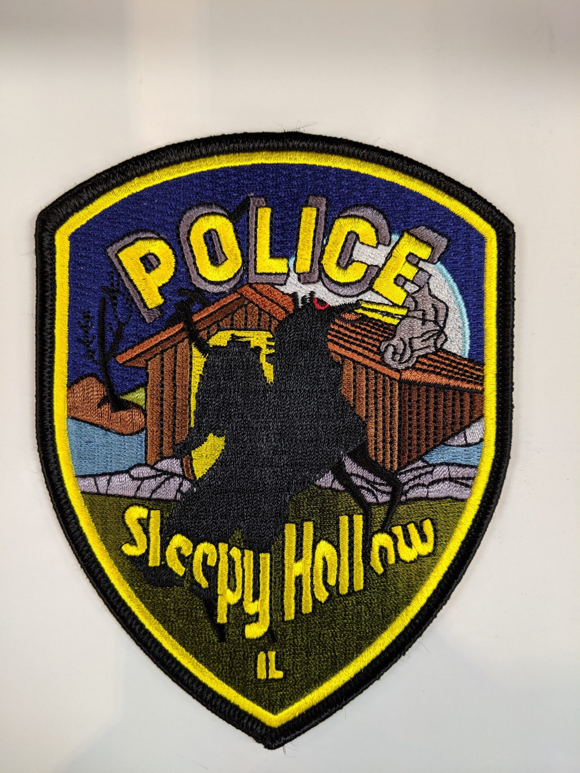 SHPA-Police SLEEPY HOLLOW Police Department Uniform 5"  DELUXE Patch 
